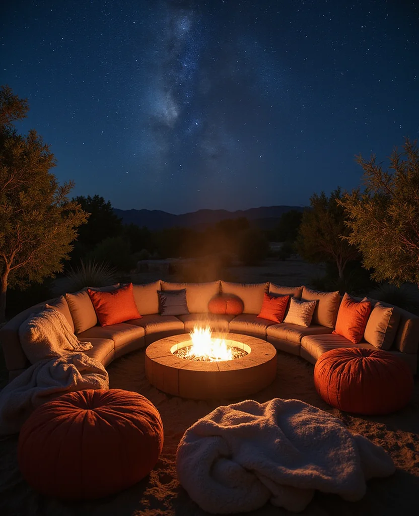 Create Your Zen: 19 Hippie Backyard Ideas for the Ultimate Chill Zone! - 4. Chillout Fire Pit
