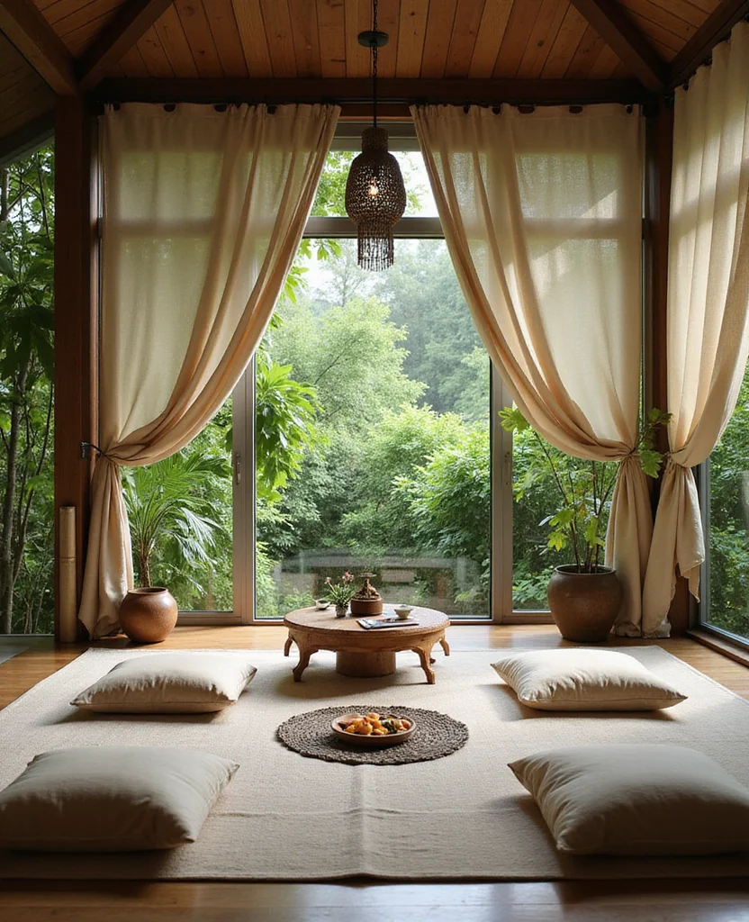 Create Your Zen: 19 Hippie Backyard Ideas for the Ultimate Chill Zone! - 5. Peaceful Meditation Nook