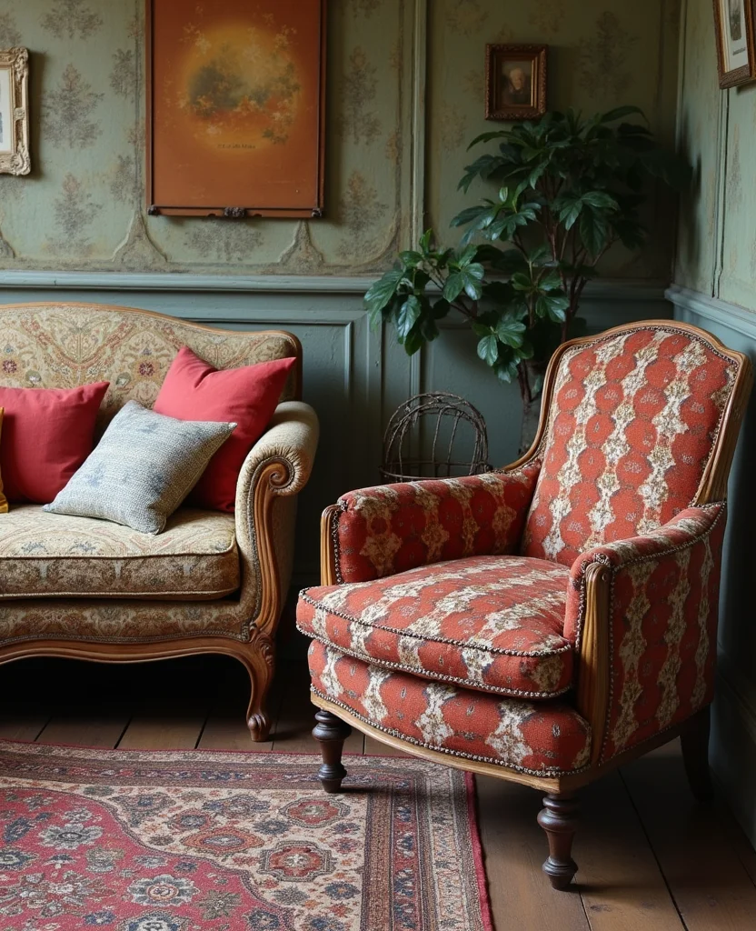 Create Your Zen: 19 Hippie Backyard Ideas for the Ultimate Chill Zone! - 7. Vintage Furnishings