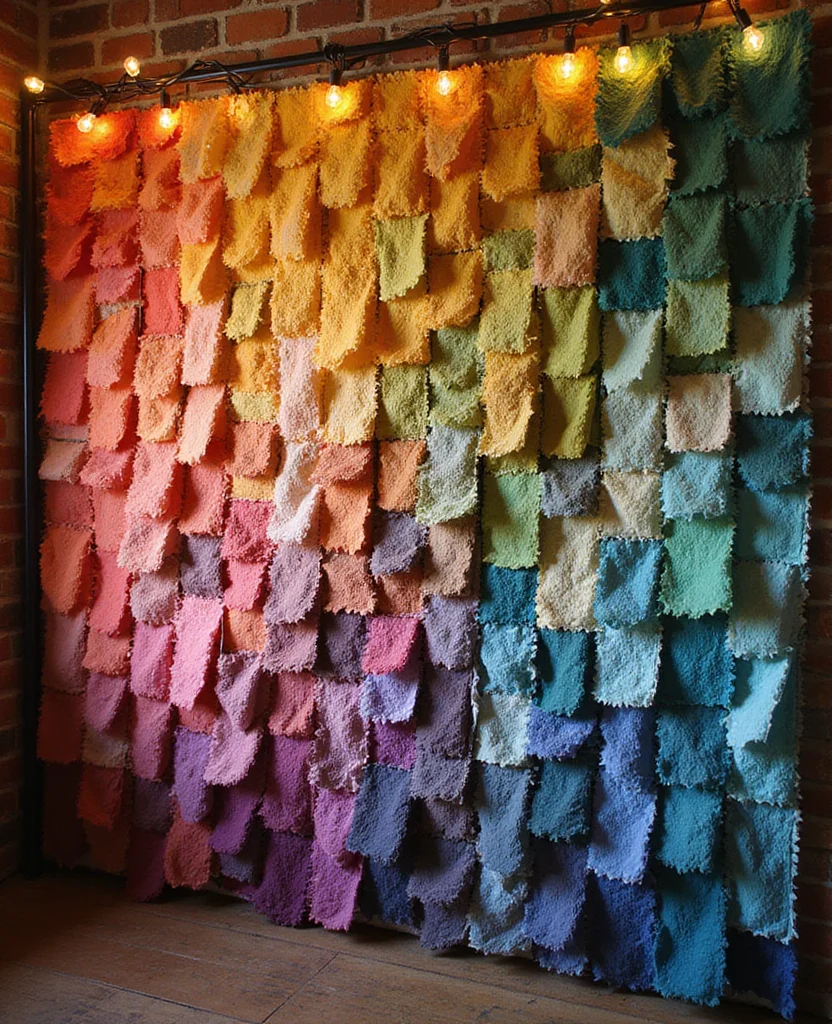 Create Your Zen: 19 Hippie Backyard Ideas for the Ultimate Chill Zone! - 8. DIY Tapestry Wall