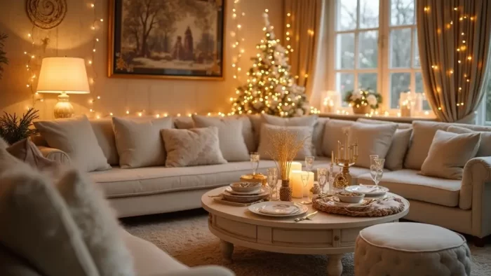 Create the Perfect Ambiance: 15 Gold and White New Year Home Styling Ideas!
