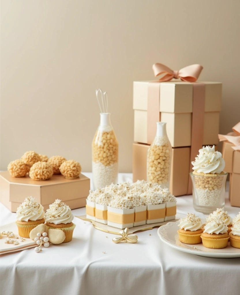 Create the Perfect Ambiance: 15 Gold and White New Year Home Styling Ideas! 60 Create the Perfect Ambiance: 15 Gold and White New Year Home Styling Ideas! - 9. Elegant Gold and White Party Favors