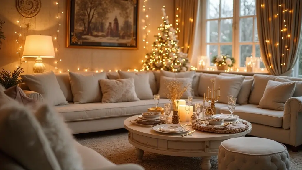 Create The Perfect Ambiance: 15 Gold And White New Year Home Styling Ideas!