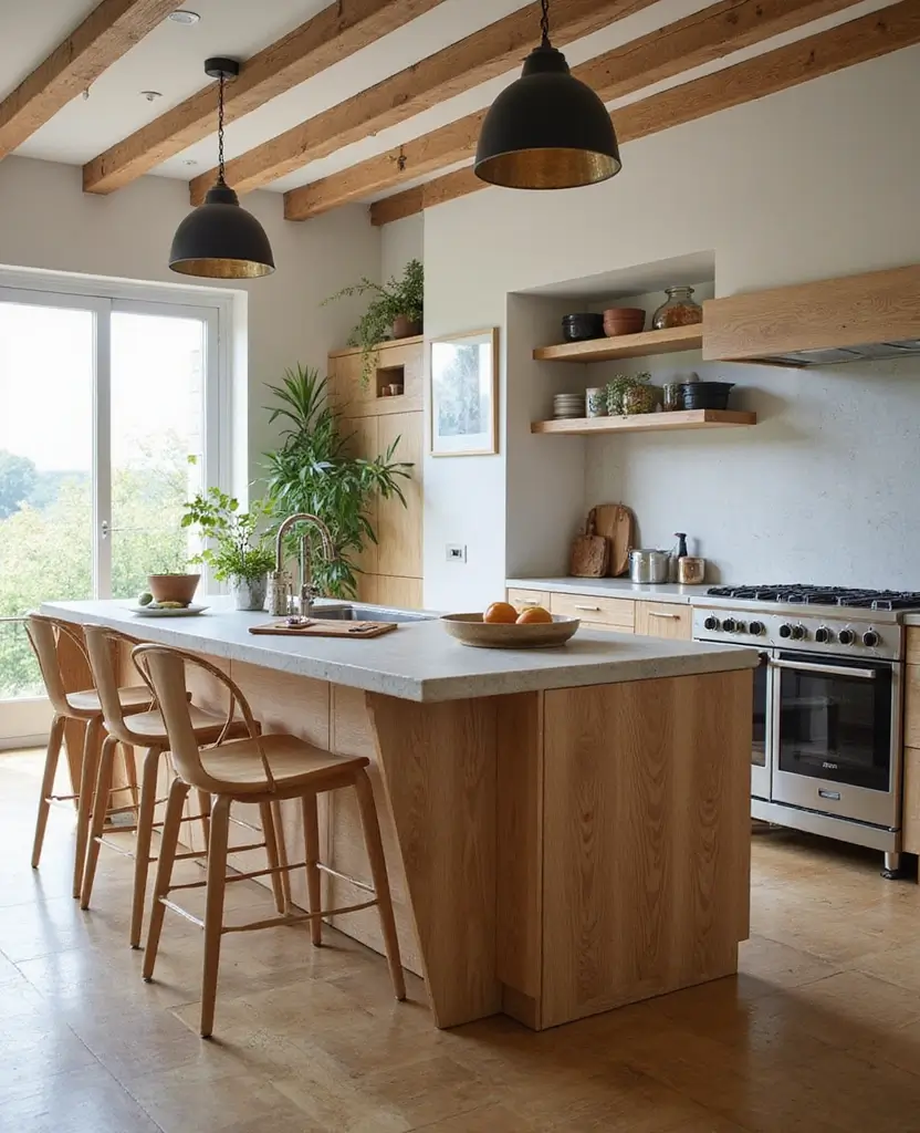 Discover 19 Kitchen Island Designs That Combine Style and Practicality! - 11. Sustainable Solutions