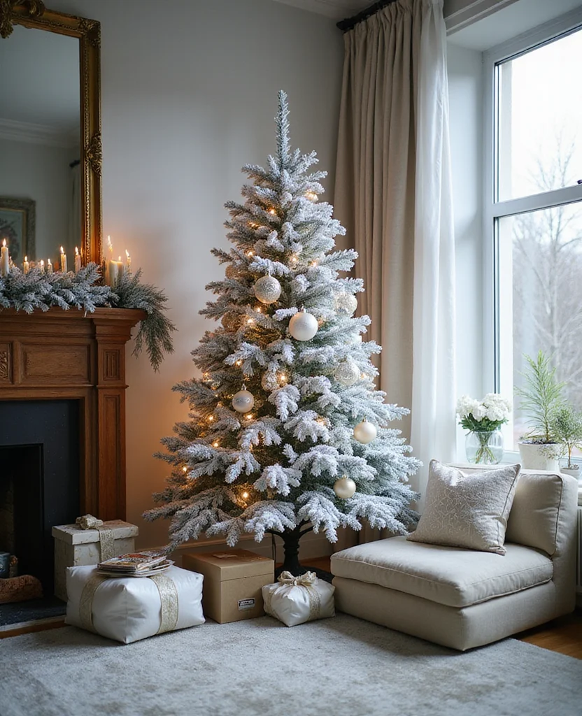 Discover the 19 Best Artificial Christmas Trees for 2025 (Your Holiday Cheer Starts Here!) 3 Discover the 19 Best Artificial Christmas Trees for 2025 (Your Holiday Cheer Starts Here!) - 2. Snow-Dusted Flocked Trees