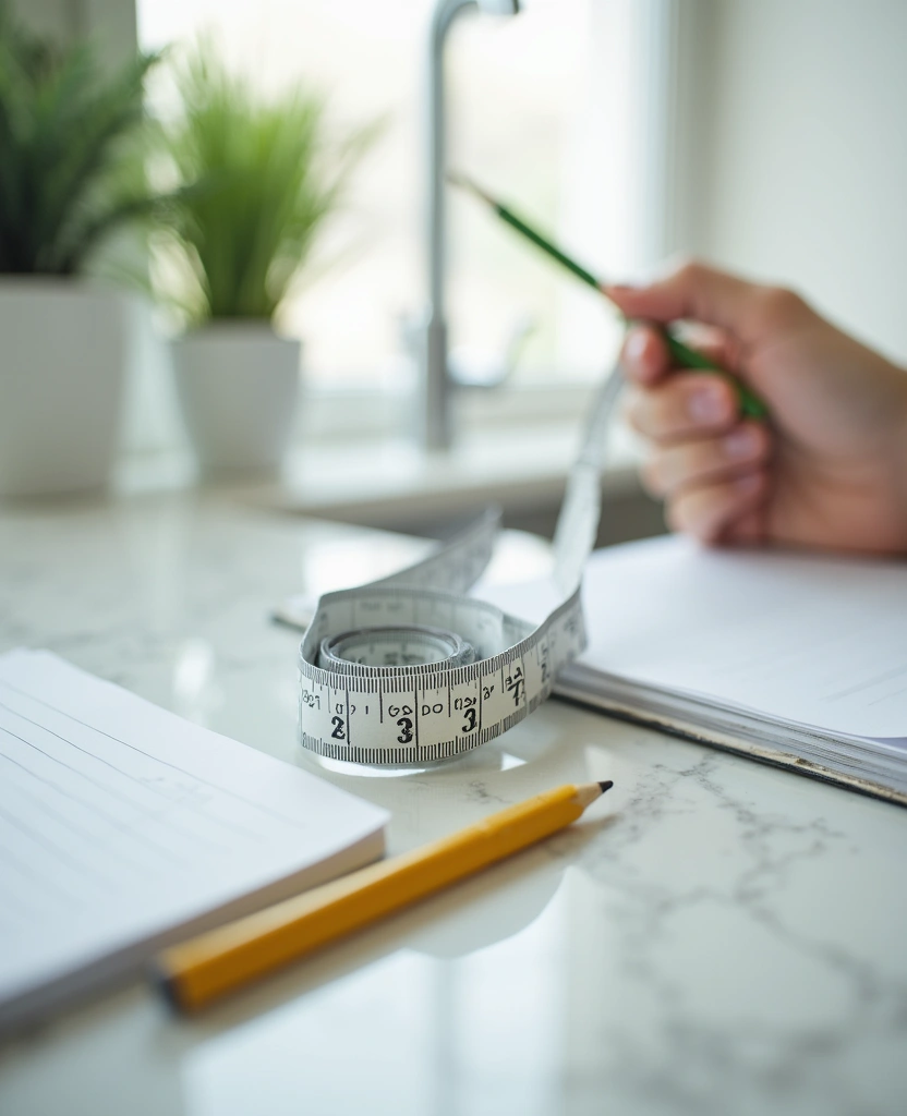 Elevate Your Kitchen: 7 Steps to Installing an Ogee Edge on Quartz Countertops! - Step 2: Accurate Measurements