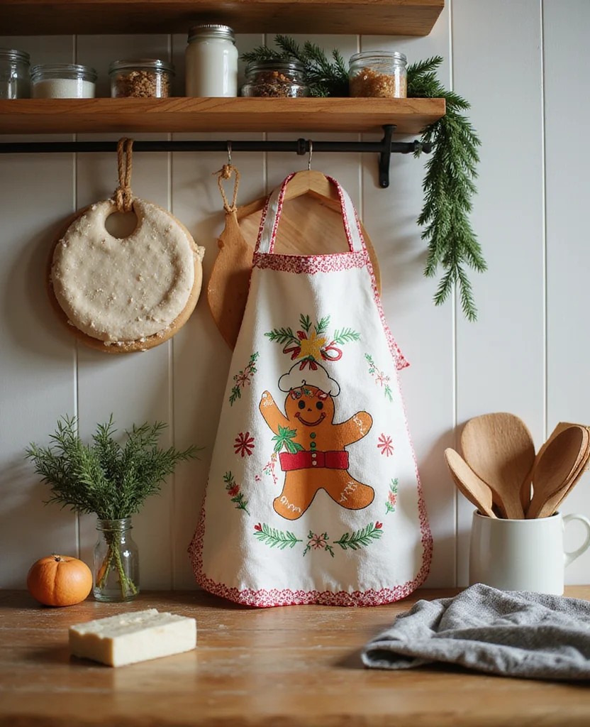 Get Creative: 19 Fun Gingerbread Kitchen Ideas You Never Knew You Needed! - 14. Gingerbread Apron