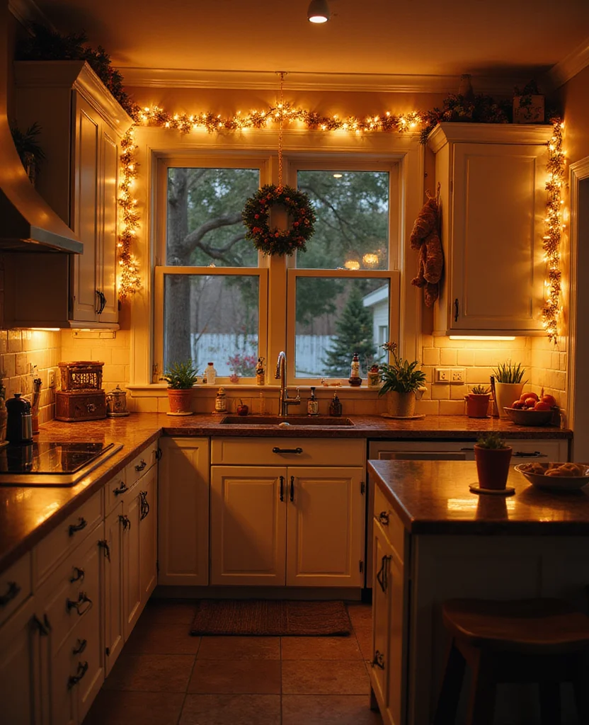 Get Creative: 19 Fun Gingerbread Kitchen Ideas You Never Knew You Needed! - 18. Gingerbread Fairy Lights