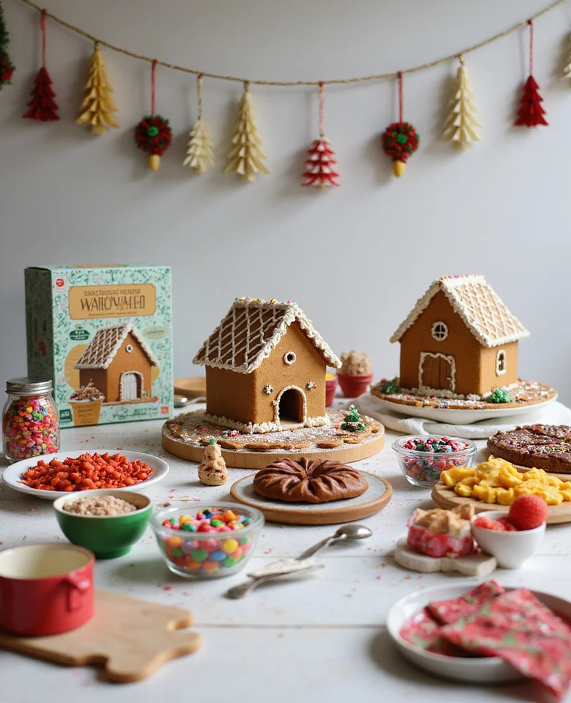 Get Creative: 19 Fun Gingerbread Kitchen Ideas You Never Knew You Needed! - 5. Gingerbread House Baking Station