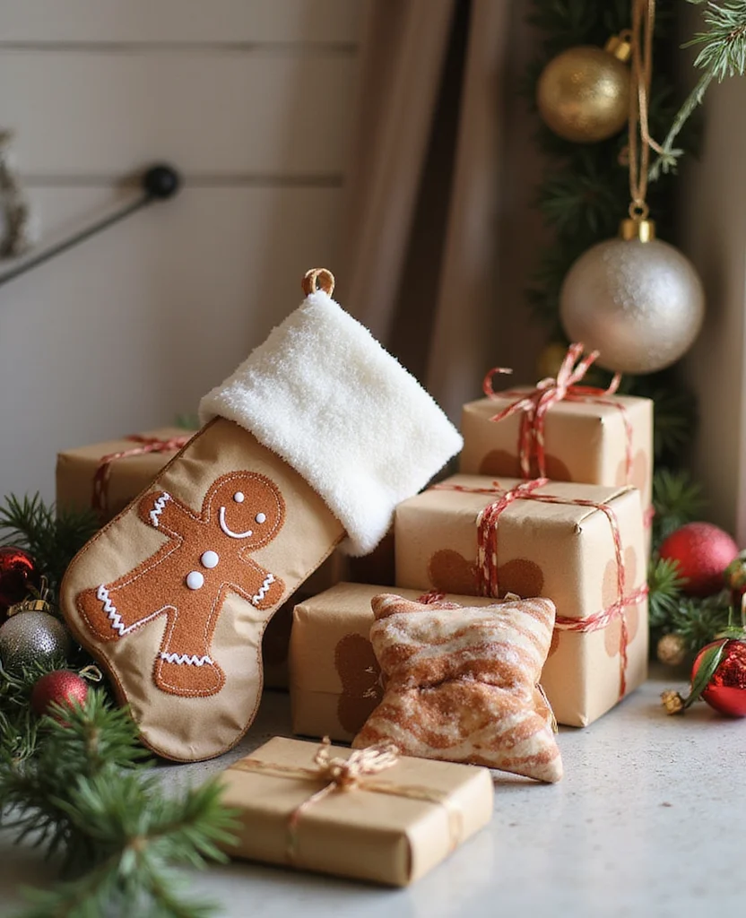 Get Creative: 19 Fun Gingerbread Kitchen Ideas You Never Knew You Needed! - 9. Gingerbread Stocking Stuffer Ideas