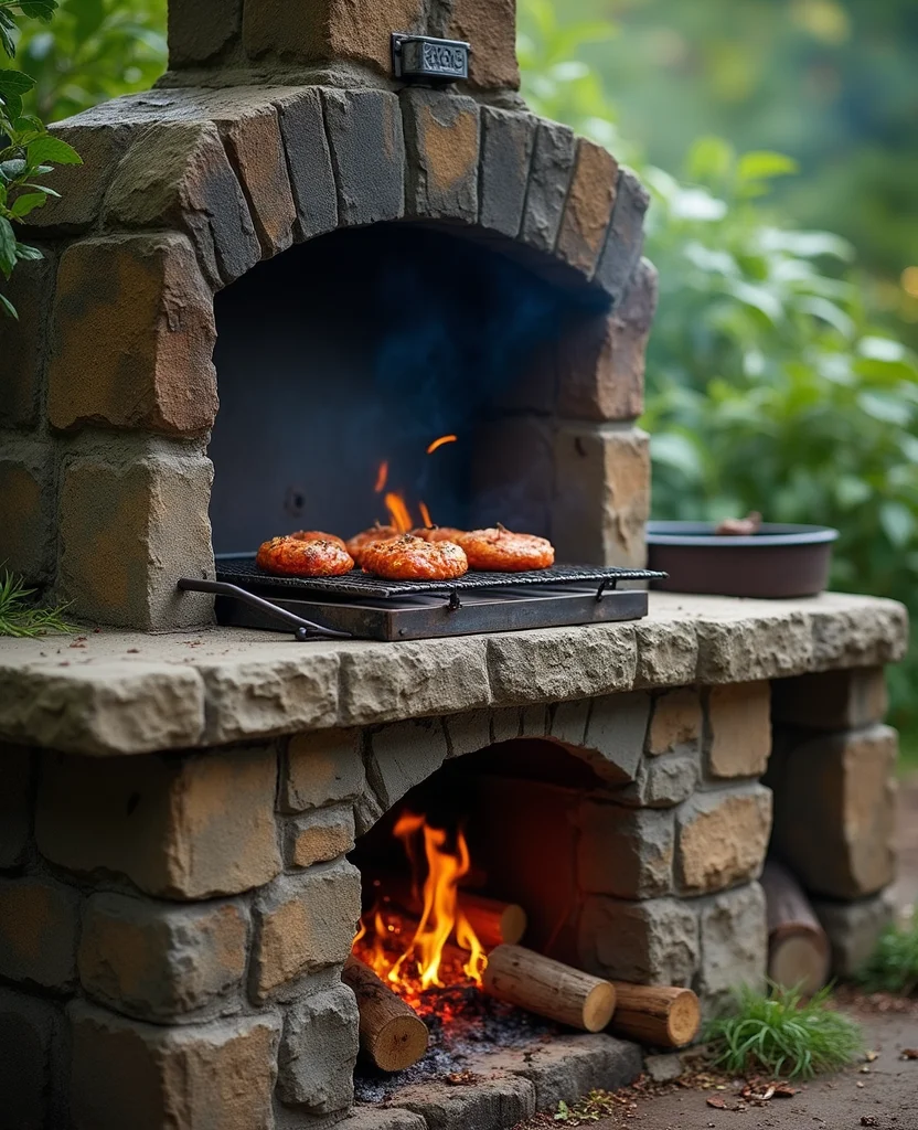 Transform Your Backyard with These 19 DIY Outdoor Kitchen Ideas (Your Friends Will Be Jealous!) - 1. Rustic Stone Grill