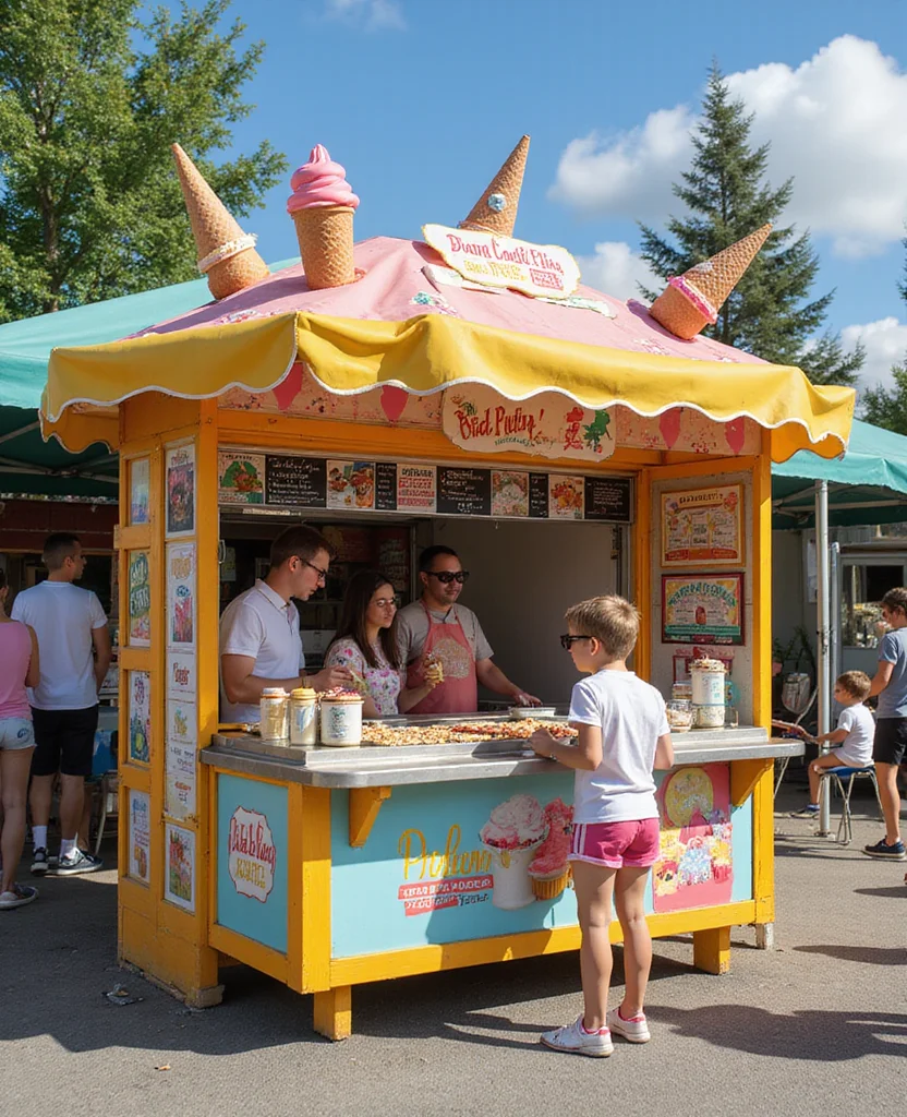 Transform Your Backyard with These 19 DIY Outdoor Kitchen Ideas (Your Friends Will Be Jealous!) - 16. Outdoor Ice Cream Station