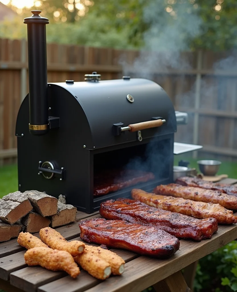 Transform Your Backyard with These 19 DIY Outdoor Kitchen Ideas (Your Friends Will Be Jealous!) - 7. Outdoor Smoker Setup