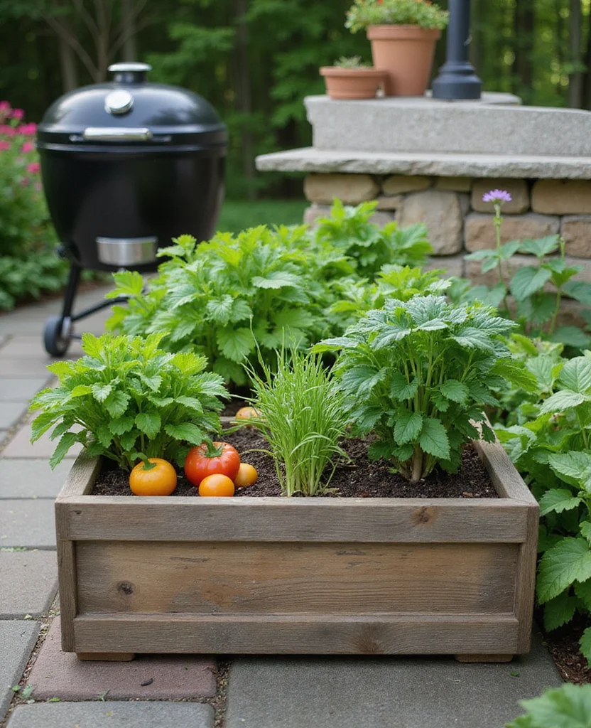 Transform Your Backyard with These 19 DIY Outdoor Kitchen Ideas (Your Friends Will Be Jealous!) - 8. Garden Kitchen Planter Box