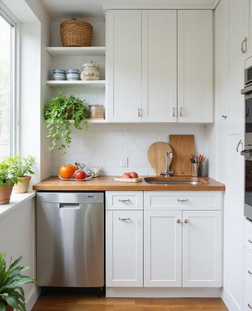 Transform Your Basement with These 15 Jaw-Dropping Kitchenette Cabinet Colors! - 5. Classic White