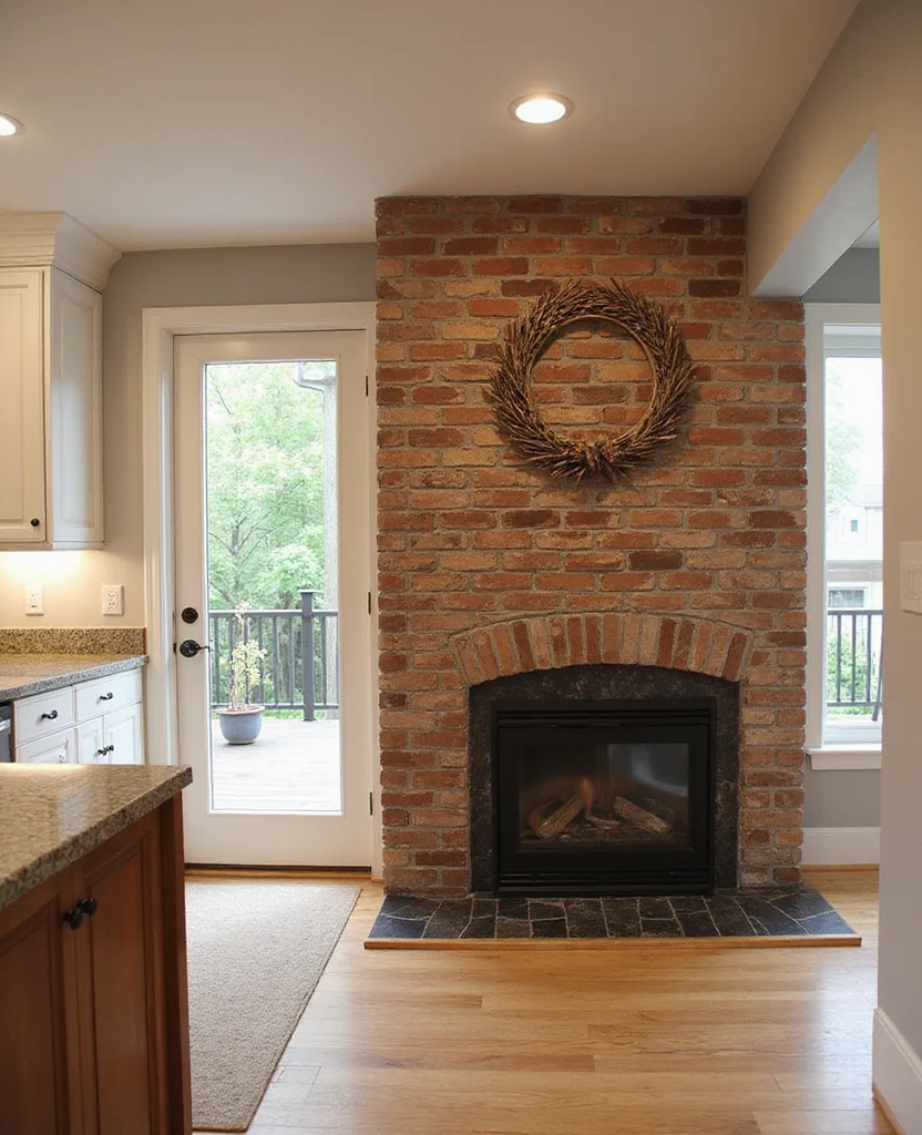 Transform Your Kitchen with These 19 Brick Backsplash Ideas (You Won't Believe #12!) - 17. Fireplaces and Brick Backsplashes