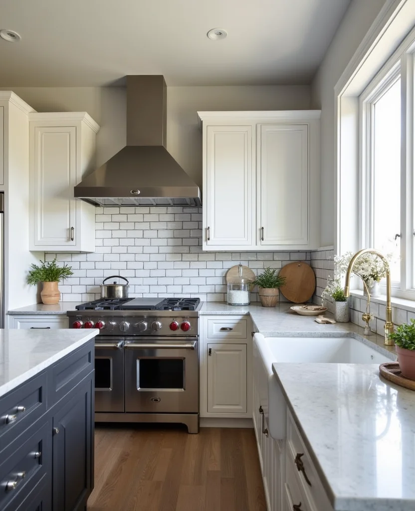 Transform Your Kitchen with These 19 Brick Backsplash Ideas (You Won't Believe #12!) - 5. Subway Brick Backsplash