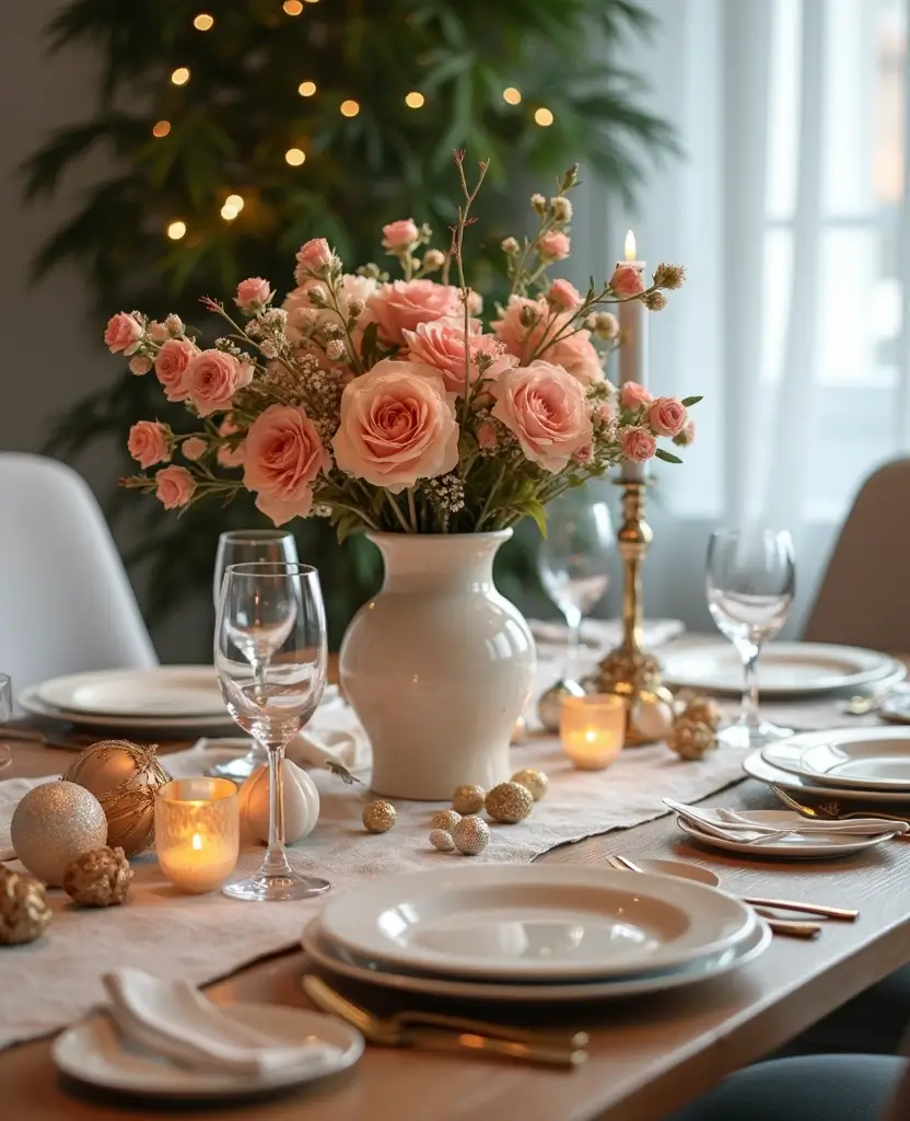 Transform Your Space: 15 Minimalist Yet Glam New Year Decor Trends You Can't Miss! - 10. Creative Centerpieces