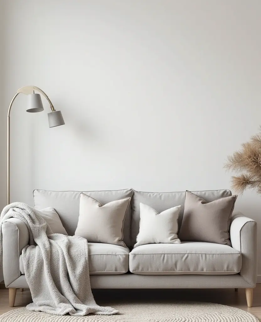 Transform Your Space: 15 Minimalist Yet Glam New Year Decor Trends You Can't Miss! - 3. Monochromatic Textiles