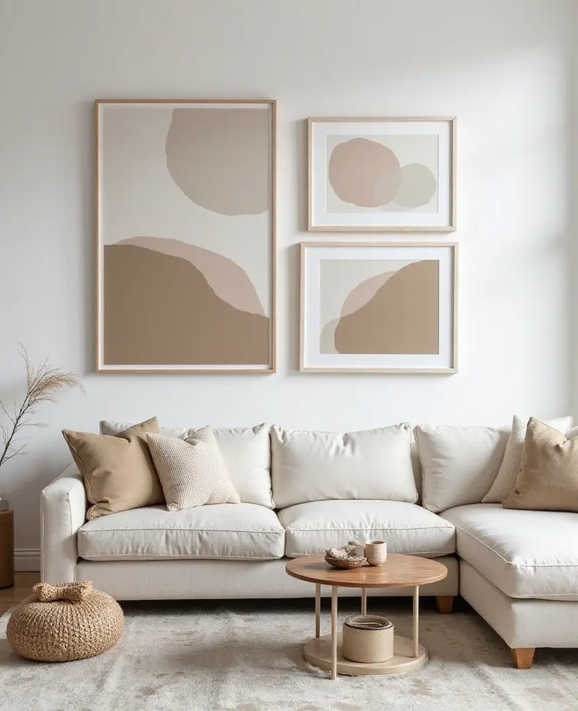 Transform Your Space: 15 Minimalist Yet Glam New Year Decor Trends You Can't Miss! - 6. Minimalist Wall Art