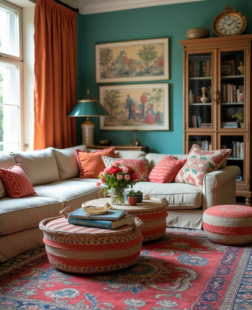 Transform Your Space: 19 Afrohemian Living Room Ideas That Will Inspire You! 19 Transform Your Space: 19 Afrohemian Living Room Ideas That Will Inspire You! - 18. Unique Storage Solutions