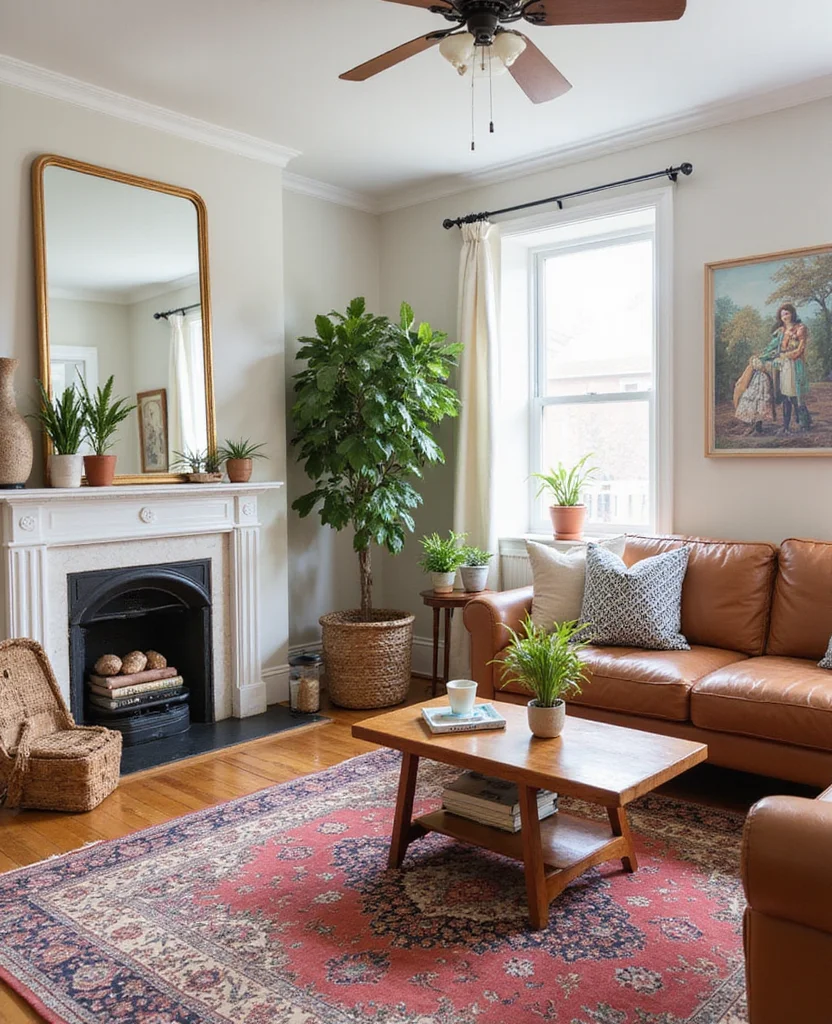 Transform Your Space: 19 Afrohemian Living Room Ideas That Will Inspire You! 20 Transform Your Space: 19 Afrohemian Living Room Ideas That Will Inspire You! - 19. Seasonal Decor Changes