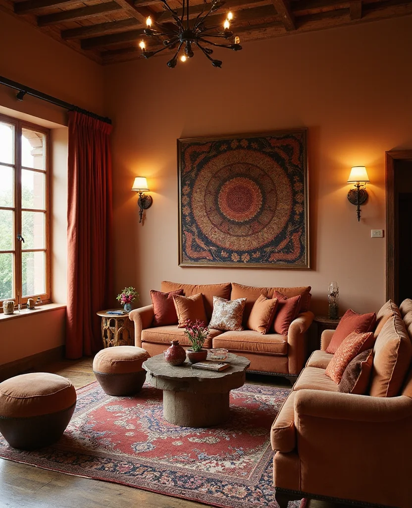 Transform Your Space: 19 Afrohemian Living Room Ideas That Will Inspire You! 3 Transform Your Space: 19 Afrohemian Living Room Ideas That Will Inspire You! - 2. Earthy Color Palette