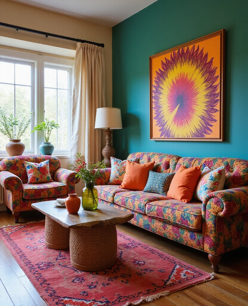 Transform Your Space: 19 Afrohemian Living Room Ideas That Will Inspire You! 8 Transform Your Space: 19 Afrohemian Living Room Ideas That Will Inspire You! - 7. Colorful Accents