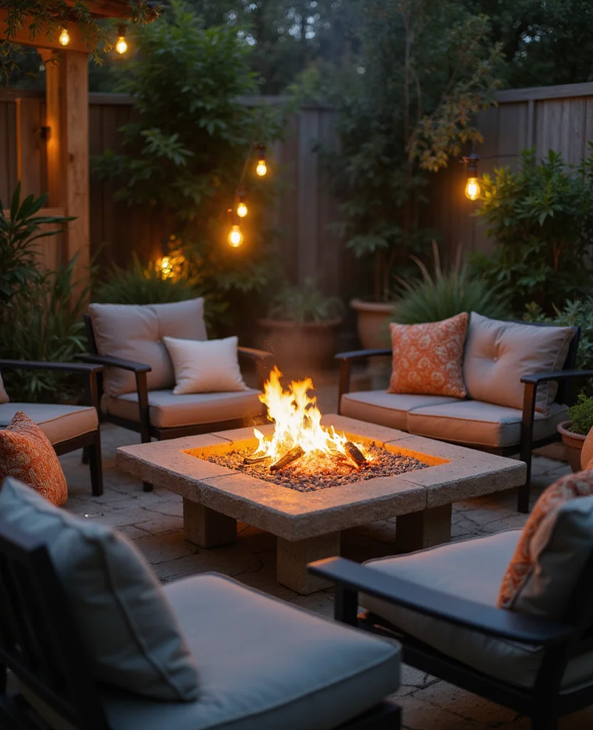 Transform Your Space: 19 California Backyard Ideas That'll Wow Your Guests (Wait Until You See #12!) - 1. Cozy Fire Pit Lounge