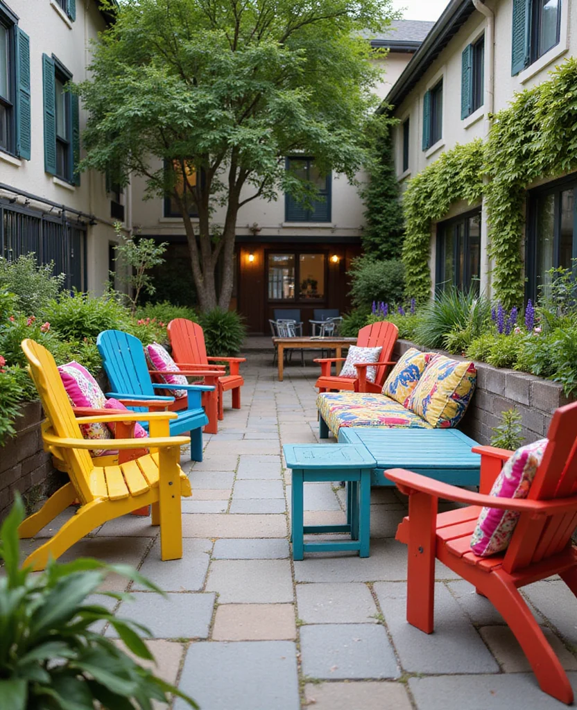 Transform Your Space: 19 California Backyard Ideas That'll Wow Your Guests (Wait Until You See #12!) - 10. Vibrant Patio Furniture
