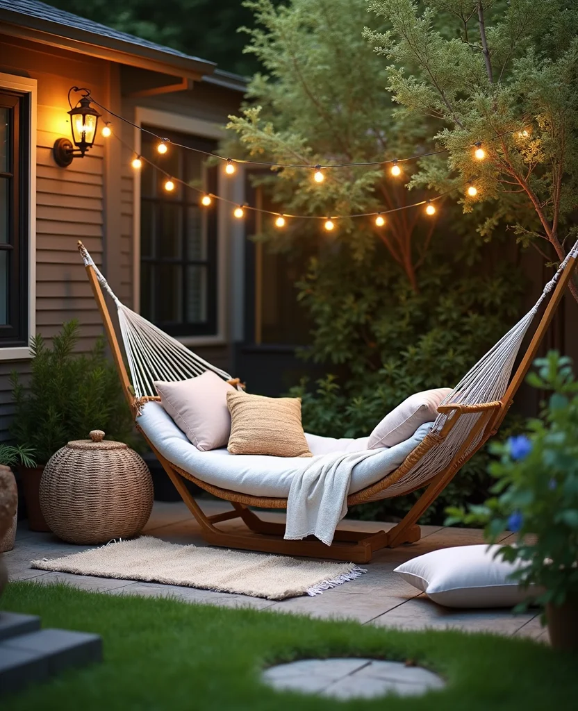 Transform Your Space: 19 California Backyard Ideas That'll Wow Your Guests (Wait Until You See #12!) - 6. Relaxing Hammock Corner
