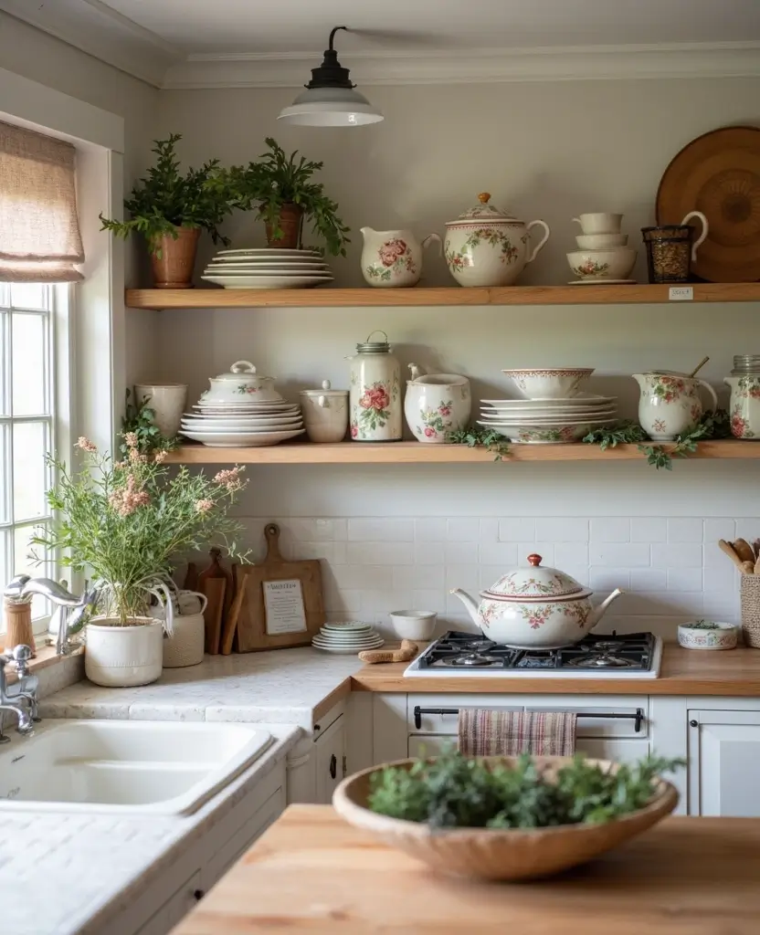 Transform Your Space: 19 Cozy Farmhouse Kitchen Designs with Festive Touches! - 18. Handmade Touches