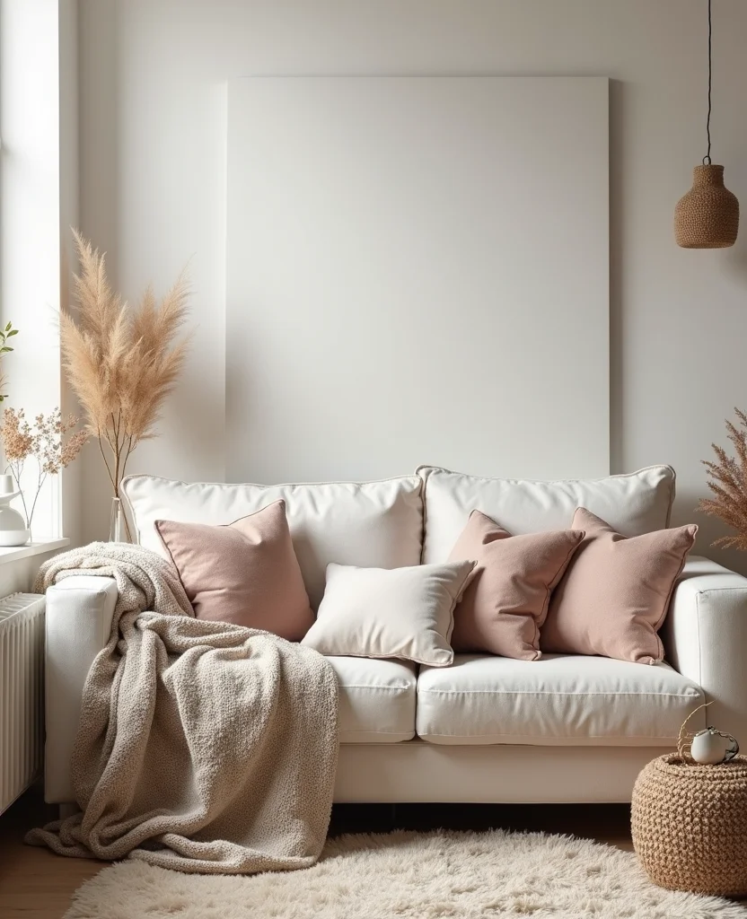 Transform Your Space: 19 Cozy Living Room Ideas for Small Apartments You’ll LOVE! - 1. Soft Neutrals and Warm Textures