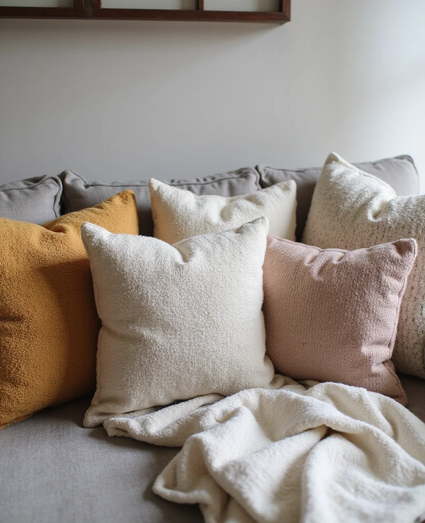 Transform Your Space: 19 Cozy Living Room Ideas for Small Apartments You’ll LOVE! - 12. Comfy Throw Pillows