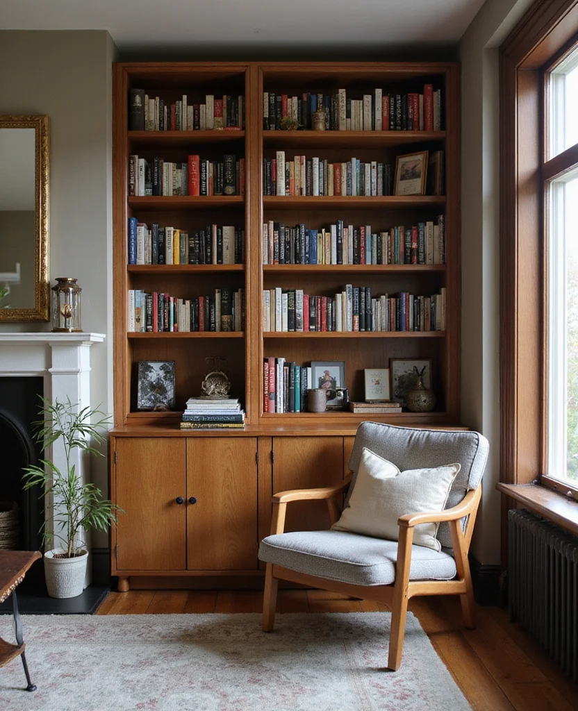 Transform Your Space: 19 Cozy Living Room Ideas for Small Apartments You’ll LOVE! - 19. Cozy Up with Books