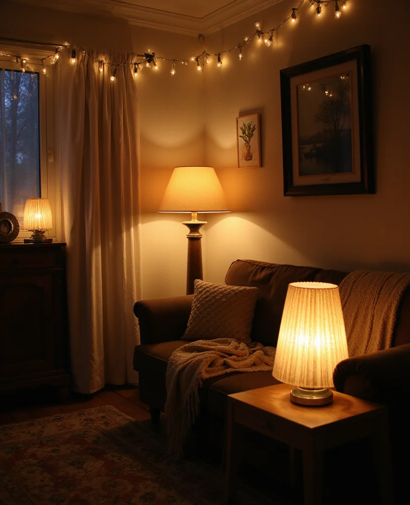 Transform Your Space: 19 Cozy Living Room Ideas for Small Apartments You’ll LOVE! - 3. Statement Lighting