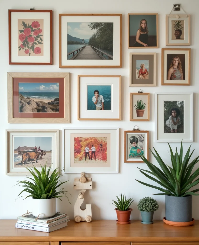 Transform Your Space: 19 Cozy Living Room Ideas for Small Apartments You’ll LOVE! - 4. A Gallery Wall