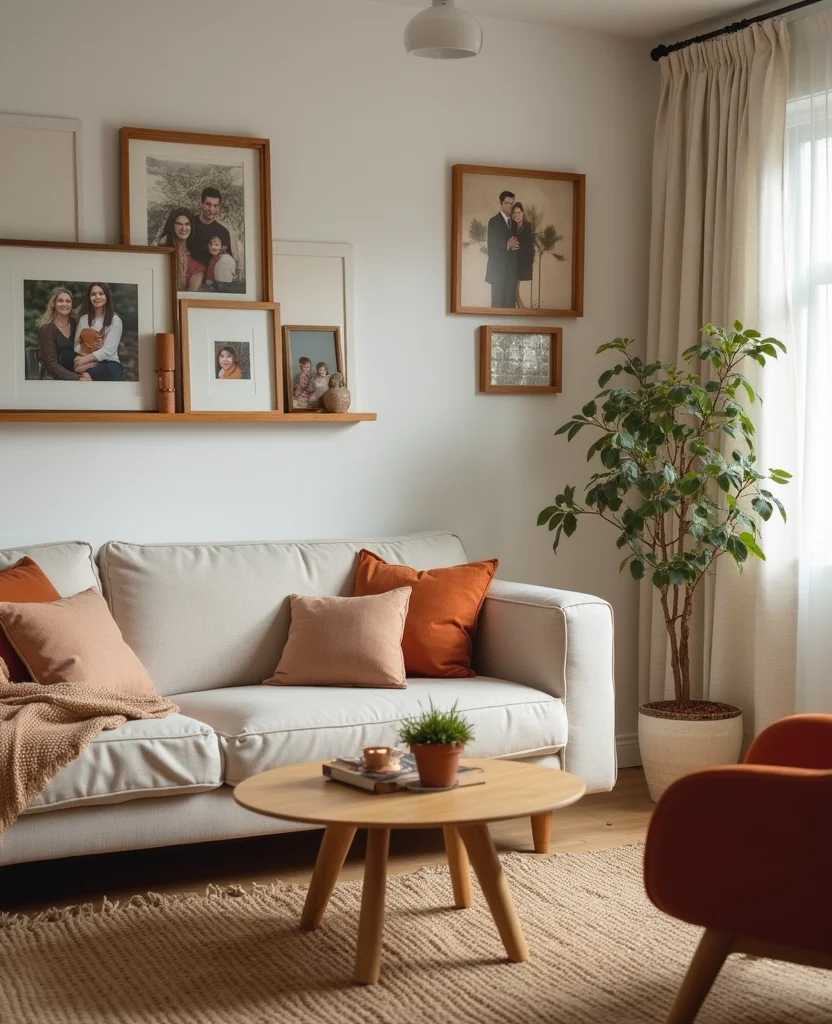 Transform Your Space: 19 Cozy Living Room Ideas for Small Apartments You’ll LOVE! - 8. Personal Touches