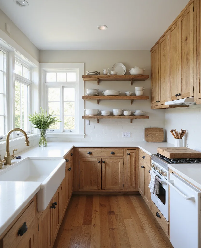 Transform Your Space: 19 Cozy Rustic Kitchen Designs You Can't Resist! - 1. Farmhouse Chic