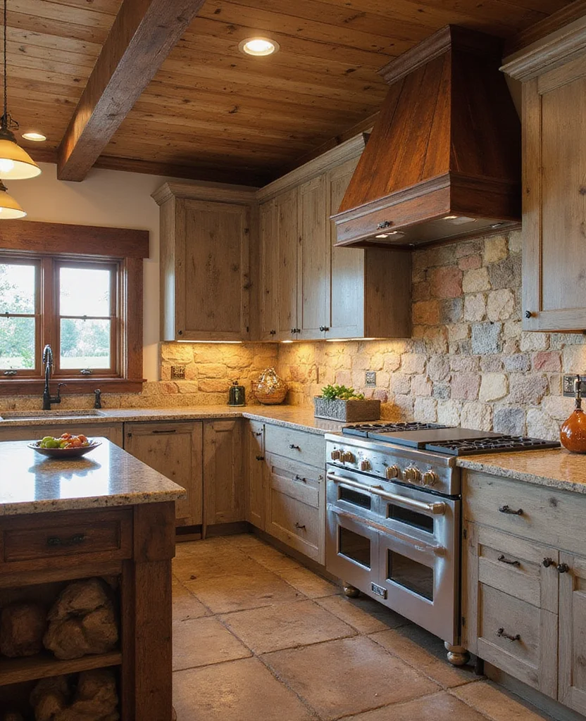 Transform Your Space: 19 Cozy Rustic Kitchen Designs You Can't Resist! - 17. Unique Backsplashes