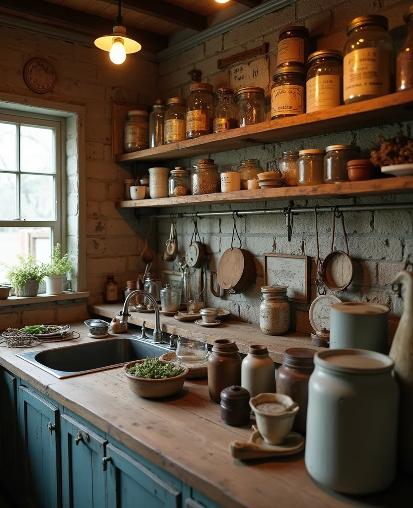 Transform Your Space: 19 Cozy Rustic Kitchen Designs You Can't Resist! - 4. Vintage Accents