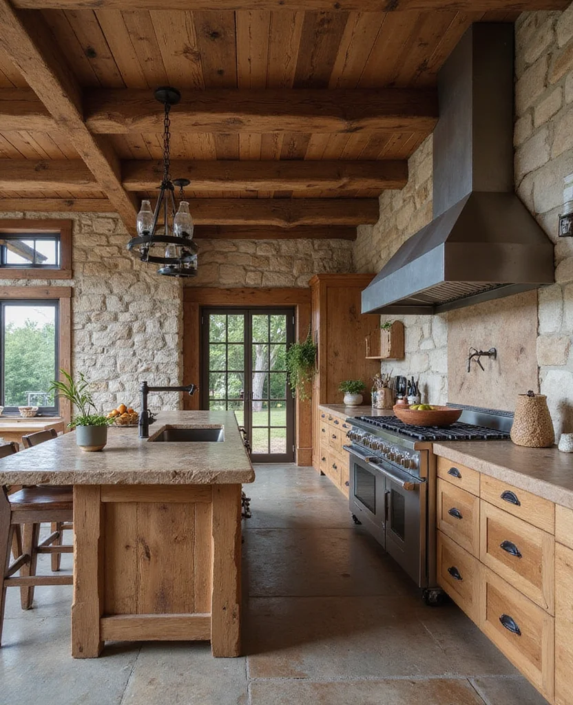 Transform Your Space: 19 Cozy Rustic Kitchen Designs You Can't Resist! - 5. Natural Materials