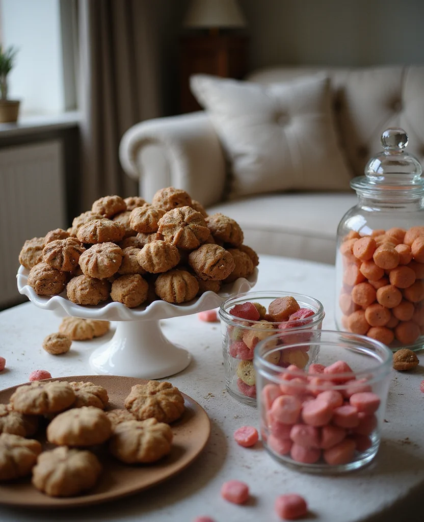 Transform Your Space: 19 Holiday Coffee Table Decor Ideas You Need to Try! - 18. Sweet Treats Display