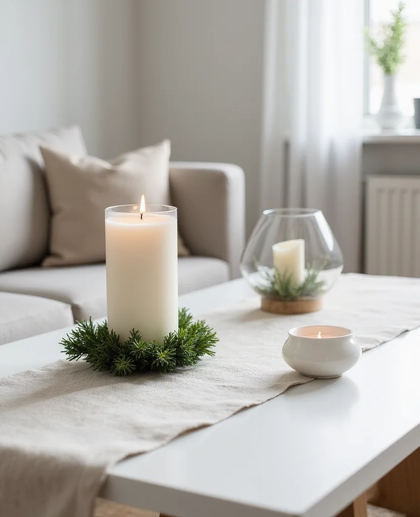 Transform Your Space: 19 Holiday Coffee Table Decor Ideas You Need to Try! - 6. Minimalist Beauty