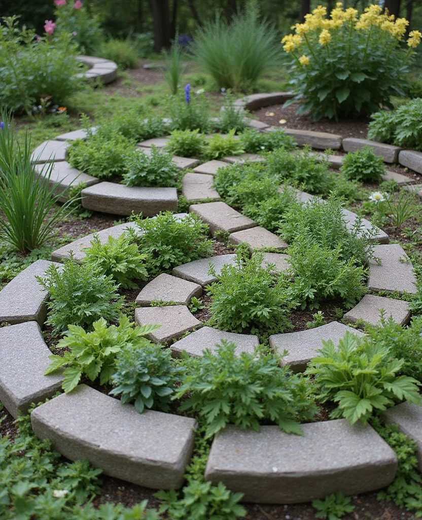 Transform Your Space: 19 Rustic Garden Ideas You’ll Want to Steal ASAP! - 13. Herb Spiral