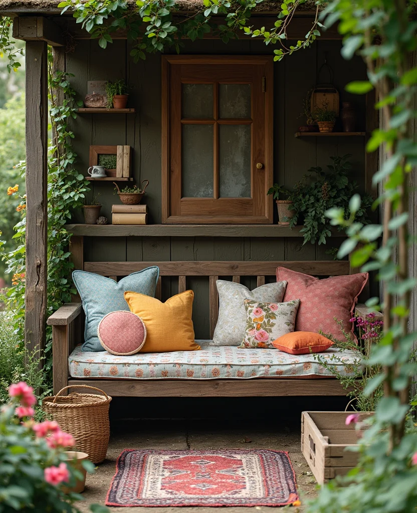 Transform Your Space: 19 Rustic Garden Ideas You’ll Want to Steal ASAP! - 19. Cozy Reading Nook