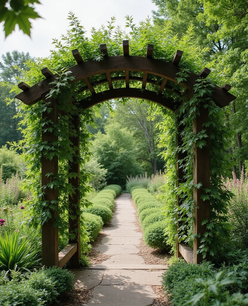 Transform Your Space: 19 Rustic Garden Ideas You’ll Want to Steal ASAP! - 9. Pergolas and Arbors