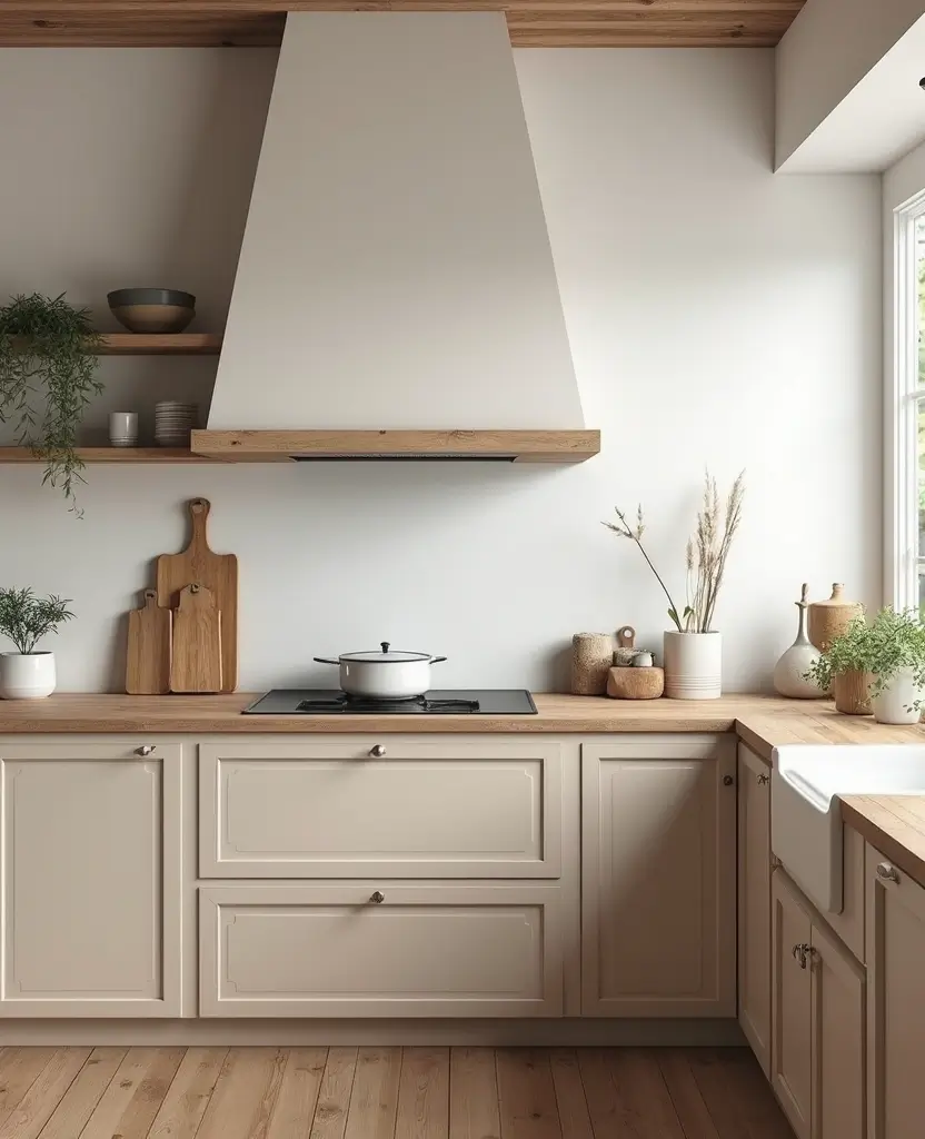 Transform Your Space: 19 Rustic Wood Countertops Kitchen Designs You’ll Adore! - 10. Minimalist Rustic