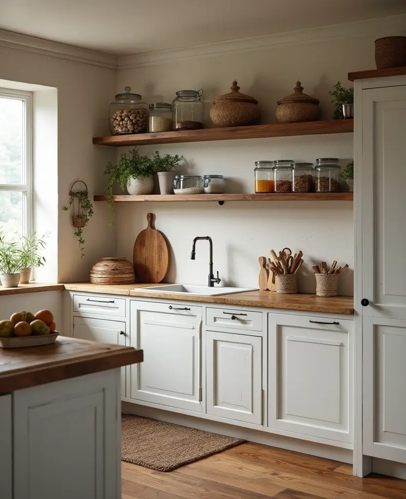 Transform Your Space: 19 Rustic Wood Countertops Kitchen Designs You’ll Adore! - 15. Smart Storage Solutions