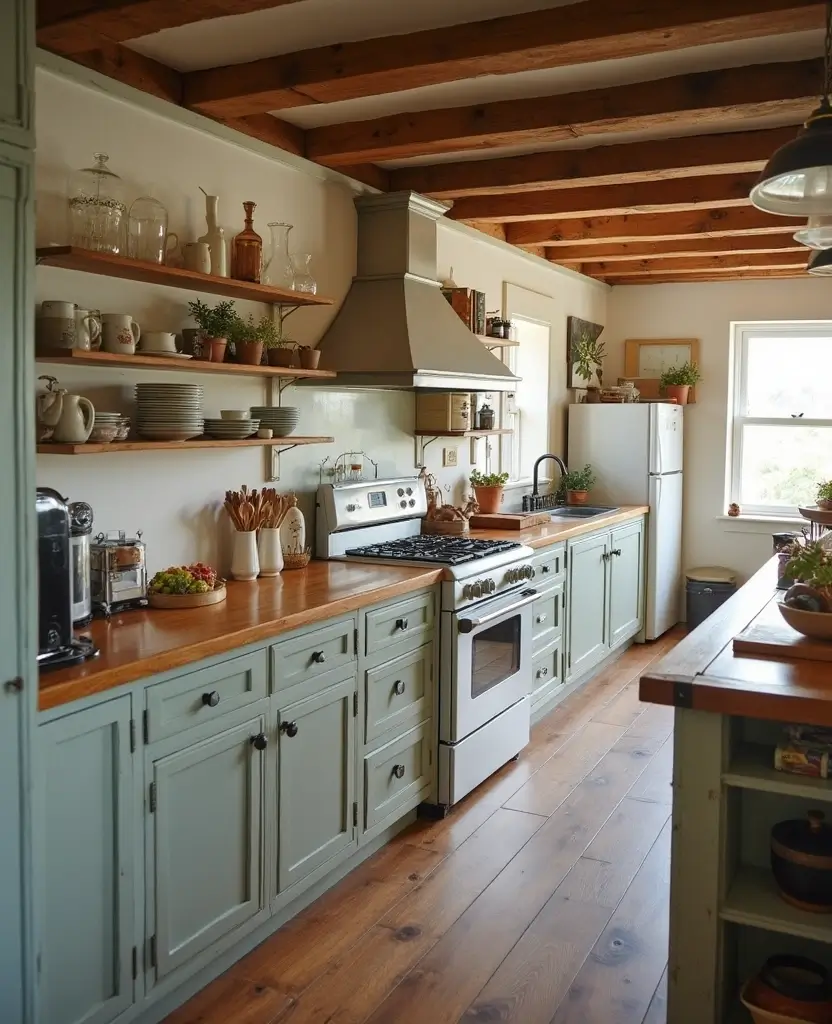 Transform Your Space: 19 Rustic Wood Countertops Kitchen Designs You’ll Adore! - 5. Distressed Finishes